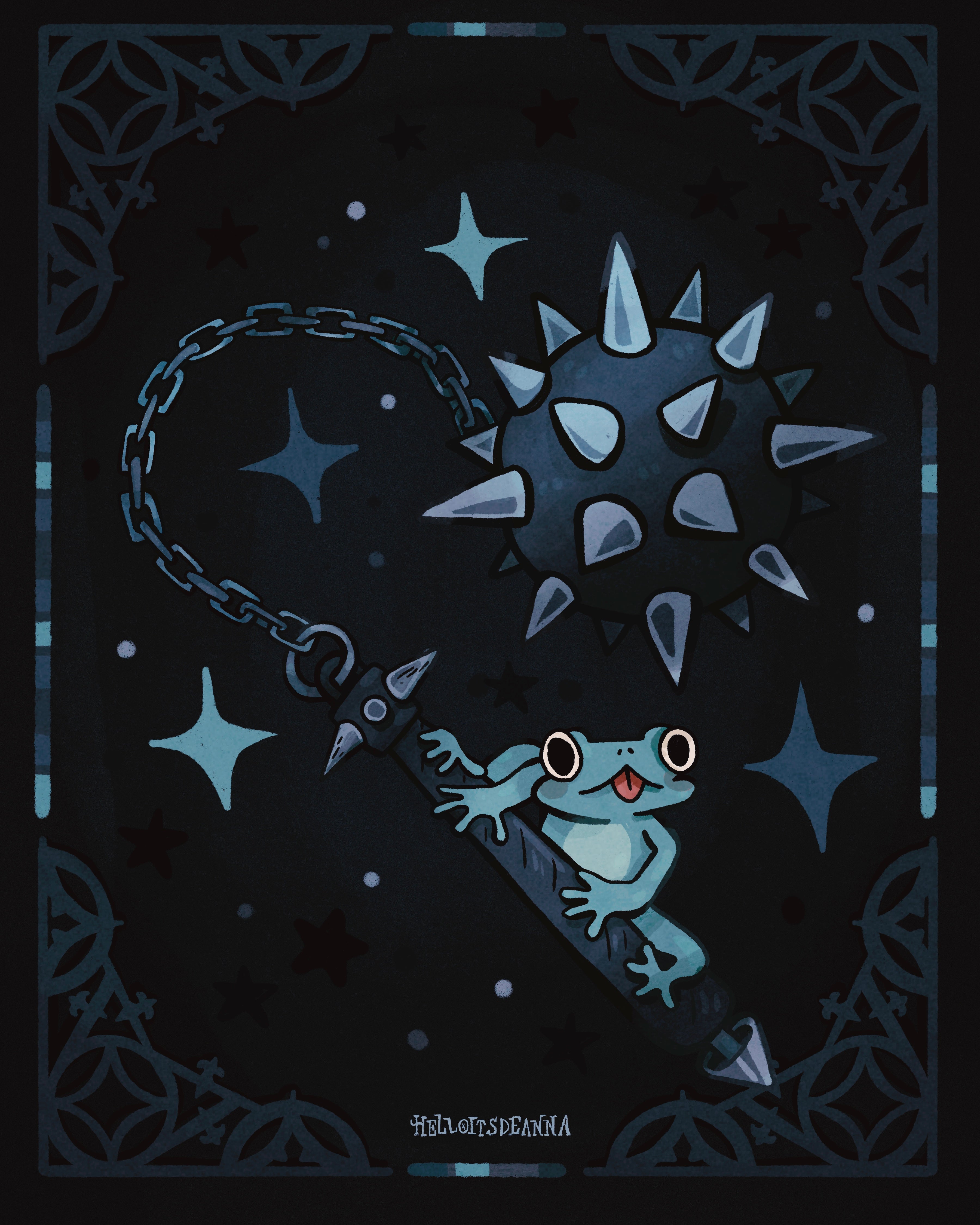 Frog Flail Print