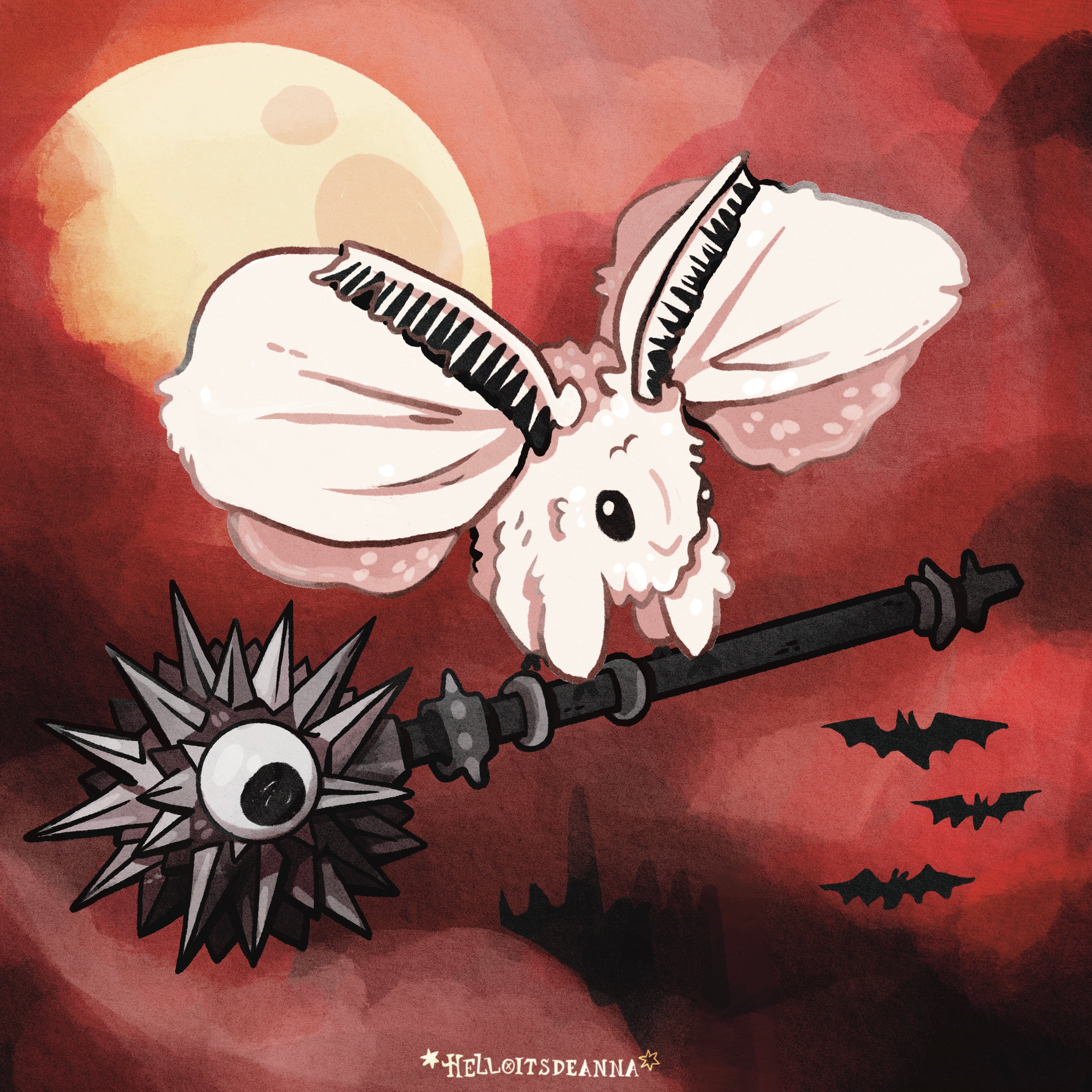 Poodle-moth Mace Print
