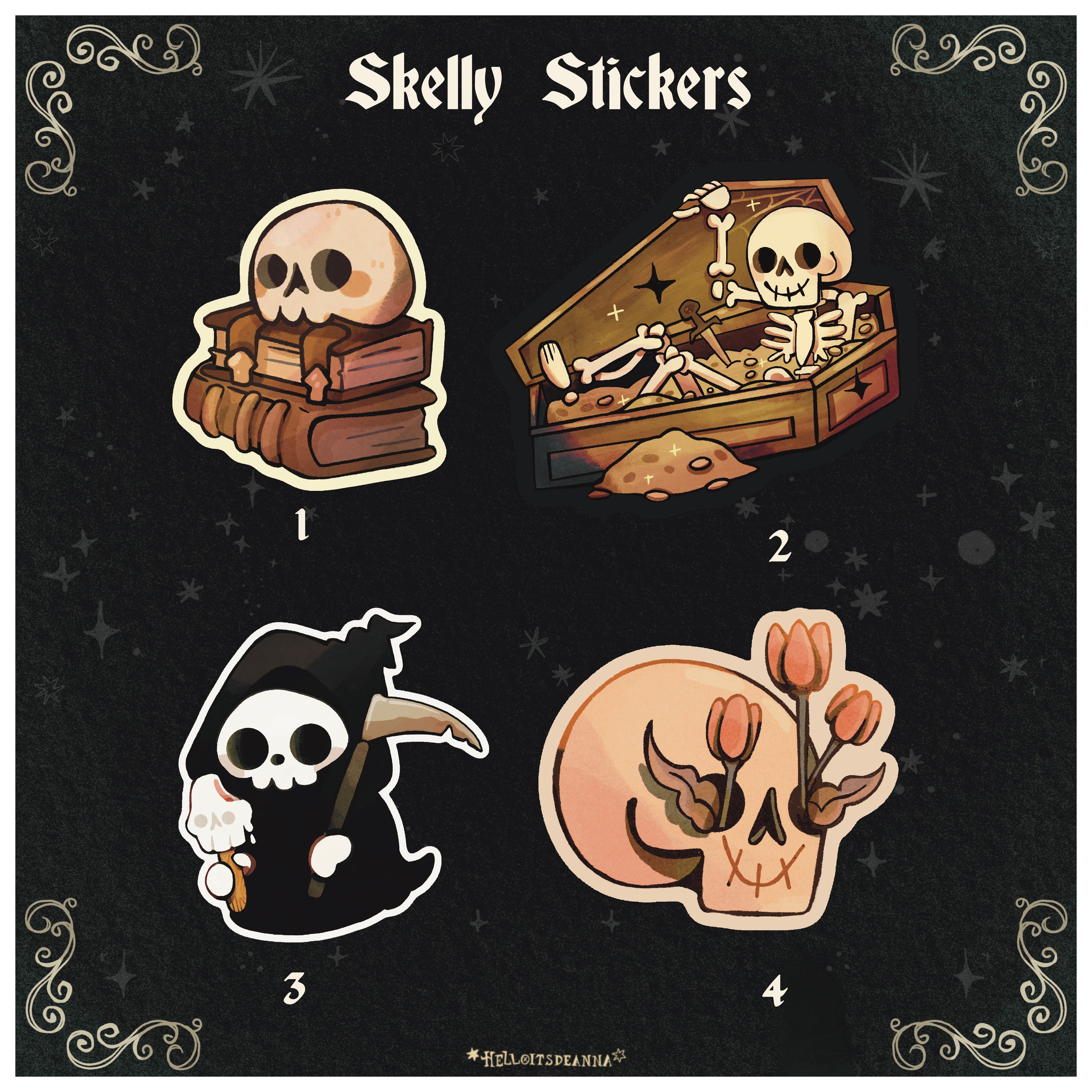 Skeleton Stickers